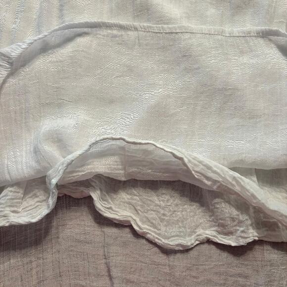 Darlin White Sleeveless Dress/Beach Coverup NO SIZE TAG see measurements Boho - Picture 8 of 9